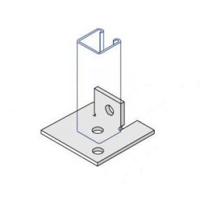 Unistrut P2072-S2 Single Base Plate Upstand
