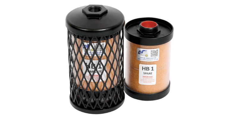 Dessicant transformer breathers from cable systems