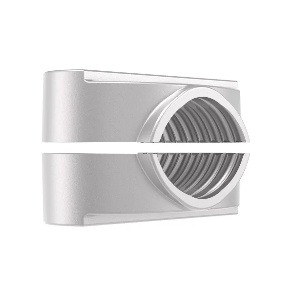 Single/Parallel Cable Cleat, Dual-Bolt, Aluminium